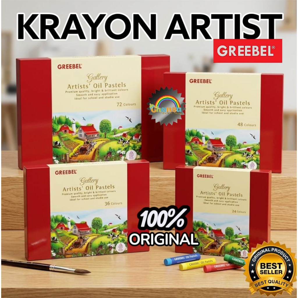 GREEBEL / Crayon Greebel Artist / Krayon ARTIST Oil Pastel / Crayon Greebel / Crayon Premium