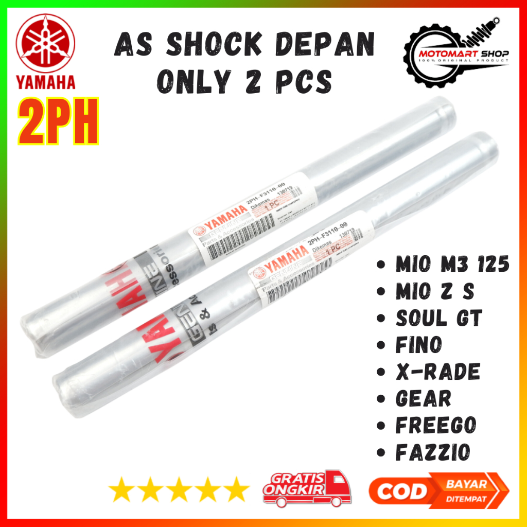 As Shock Depan Mio M3 Mio Z 125 Soul GT 125 Kode 2PH Pipa Shockbreaker Depan Mio M3 Ori