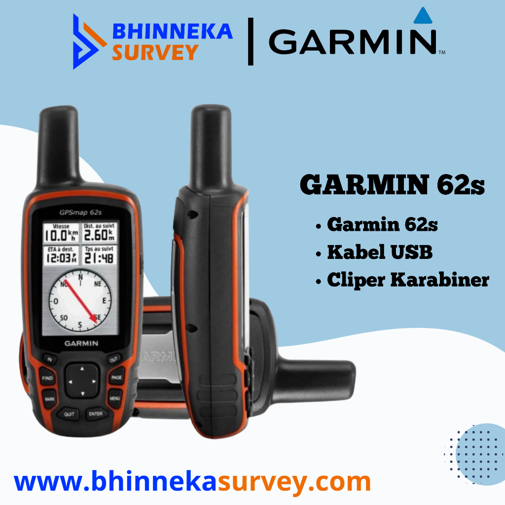 GPS Garmin 62s Baru / Garmin GPS MAP 62s Baru / Garmin GPSmap 62 s New