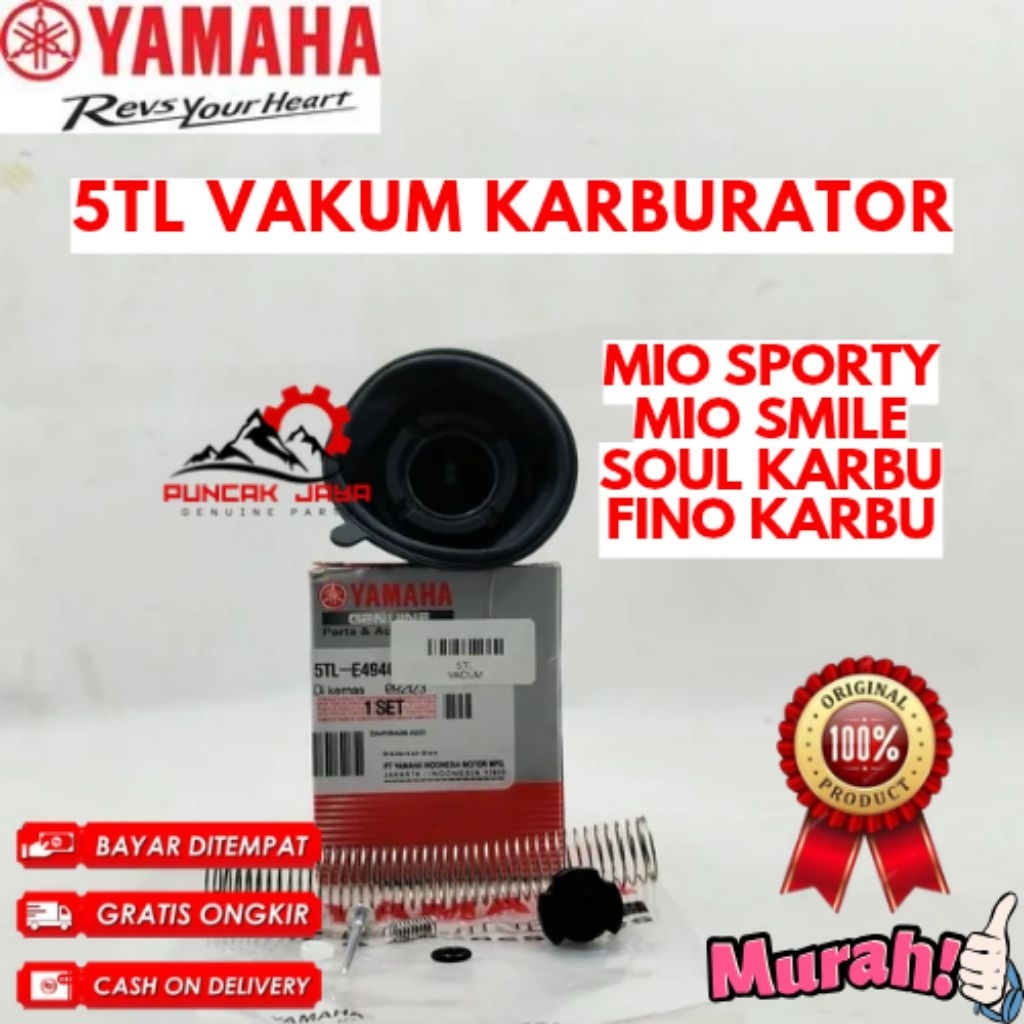 VAKUM KARBURATOR ORIGINAL YAMAHA KODE 5TL, VAKUM KARBURATOR MIO SPORTY, VAKUM KARBURATOR MIO SMILE, 