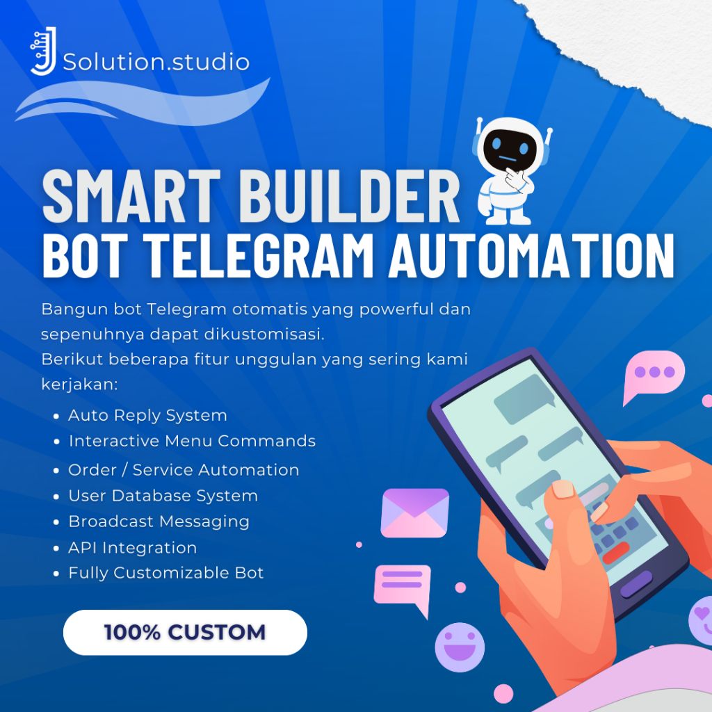 Custom Telegram Bot | Jasa Pembuatan Bot Telegram