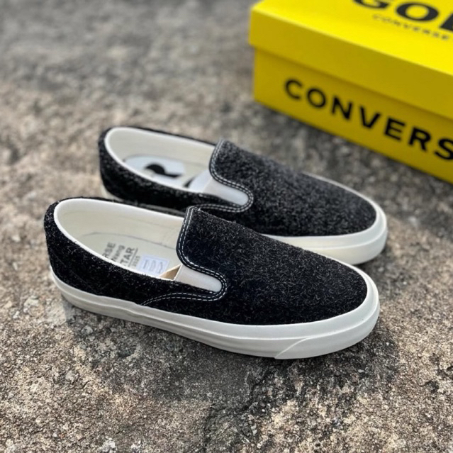 Converse X Golf Wang Slip On Cc Black White Original Resmi