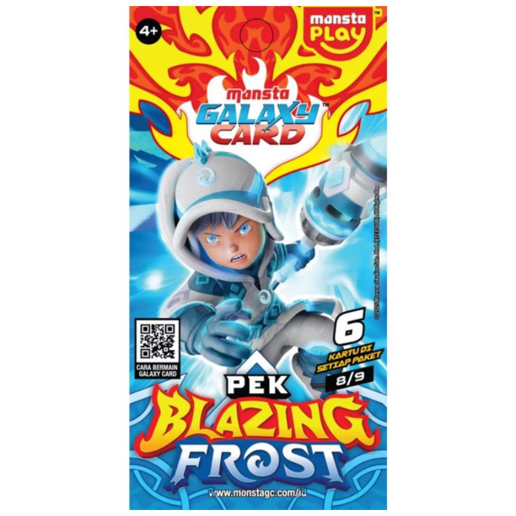 BOBOIBOY MONSTA GALAXY CARD BLAZING FROST INDONESIA