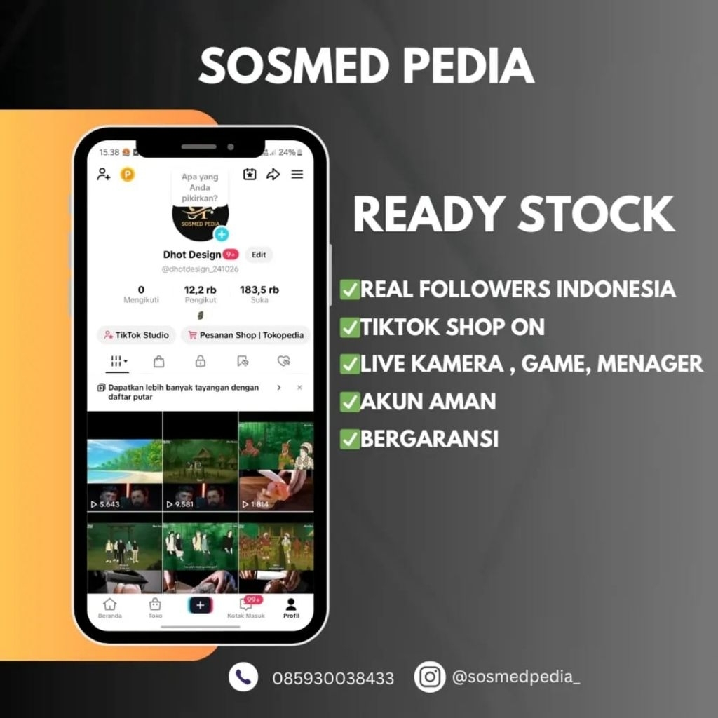 AKUN T1KT0K 12.2K FOLLOWERS