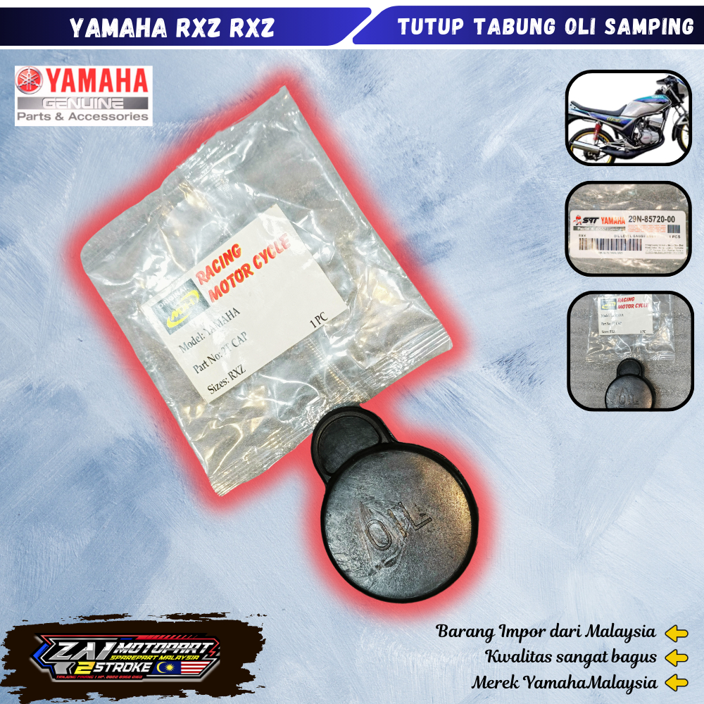 Tutup Tabung Oli Samping Yamaha RXZ RZR MDH Malaysia