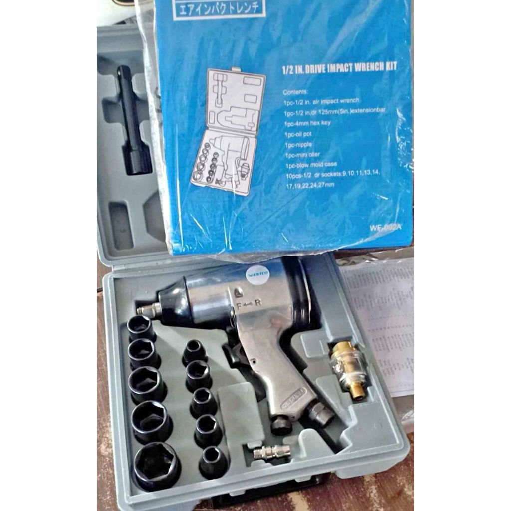 air impact wrench 1/2 impact angin kompresor ukuran 1/2 merek westci