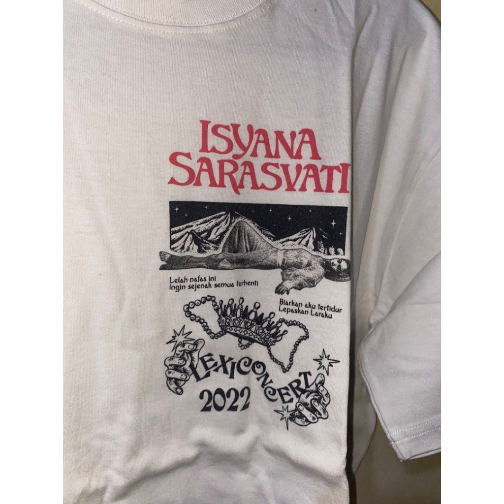 T-SHIRT KAOS ISYANA SARASVATI LEXICONCERT SURABAYA ORIGINAL