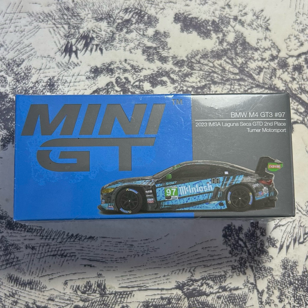 Mini GT BMW M4 GT3 IMSA Laguna Seca 2023