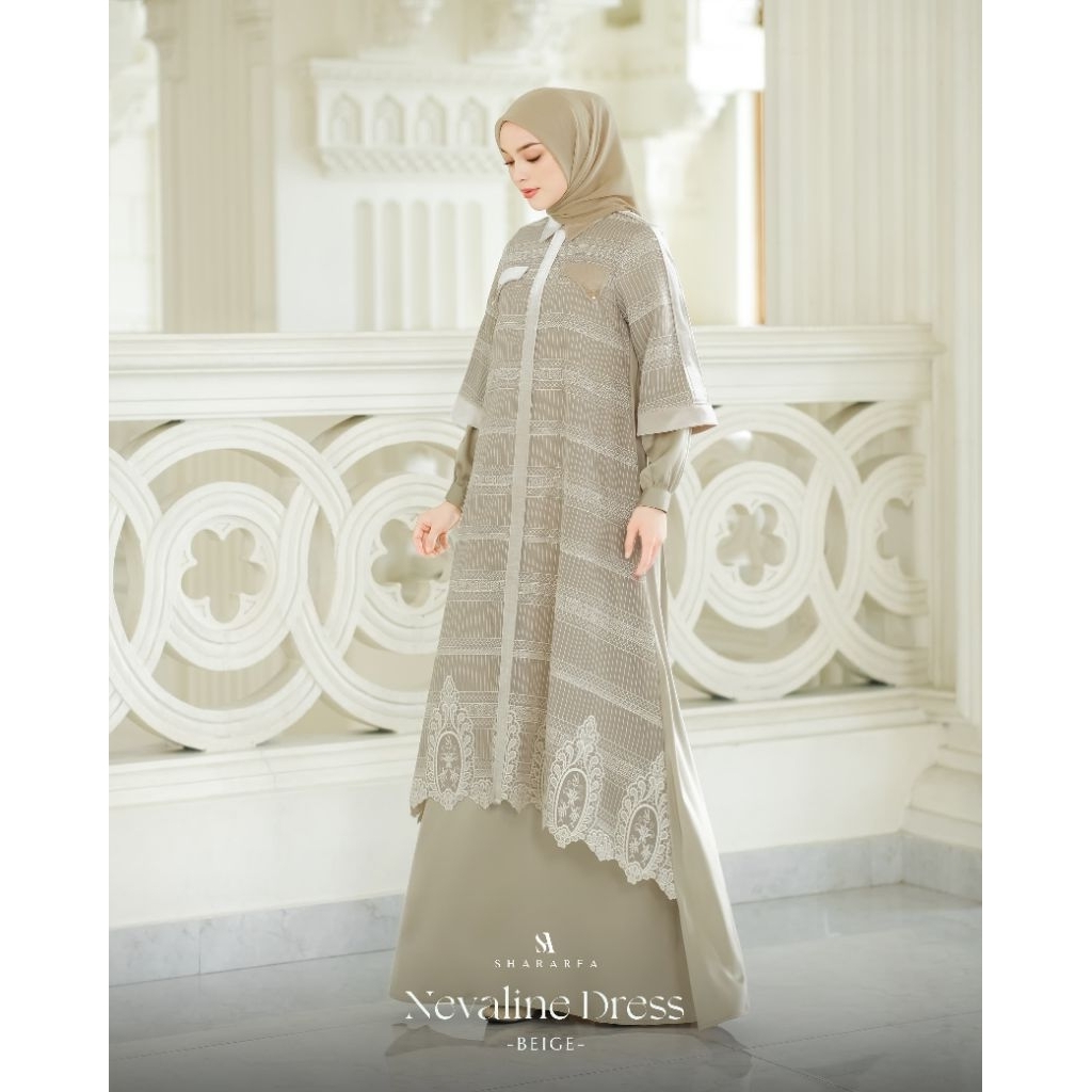 SHARAREA/Nevaline dress by Shararea/Dress terbaru/Dress premium/Dress elegant