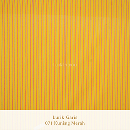Lurik Prasojo Garis 071 Kuning Merah