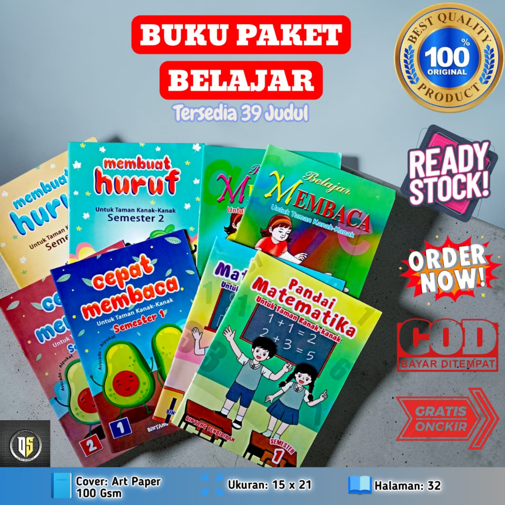 Buku paket belajar bahasa inggris untuk paud Tk anak lengkap & umum bintang pendidikan