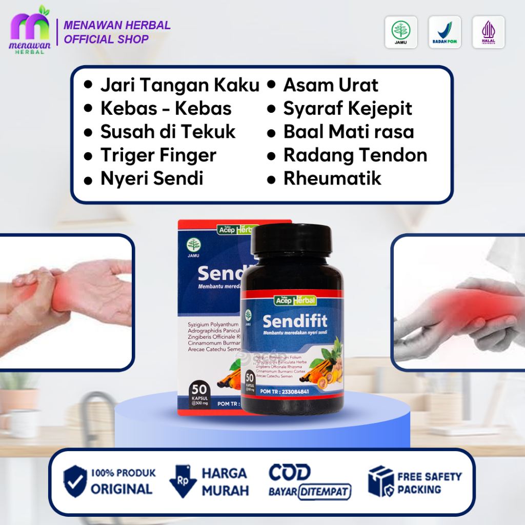 Obat jari tangan kaku, jari tangan kebas kesemutan dan sakit, susah ditekuk - SendiFit