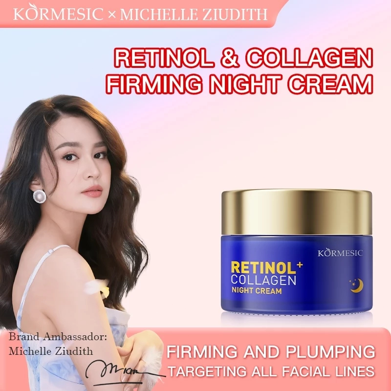 Kormesic Retinol Collagen Night Cream Krim Malam KORMESIC Retinol & Kolagen Mengencangkan UKIND (Khu