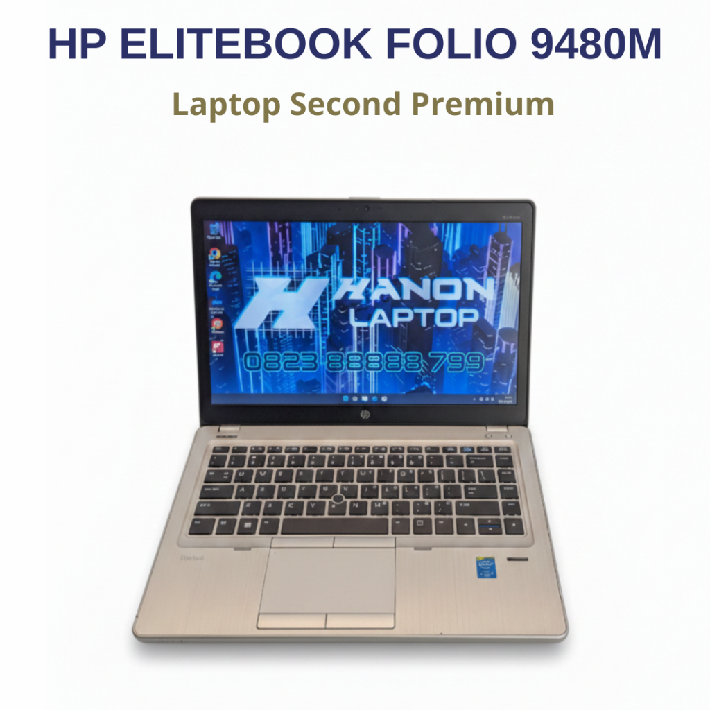 HP Elitebook 9480M Core i7 Ram Hingga 16GB Dual Storage SSD - Laptop Second Makassar