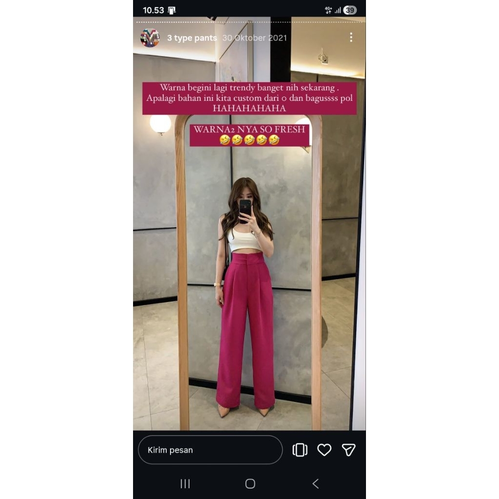 GOULDING AMALFI CULLOTE fuschia size M