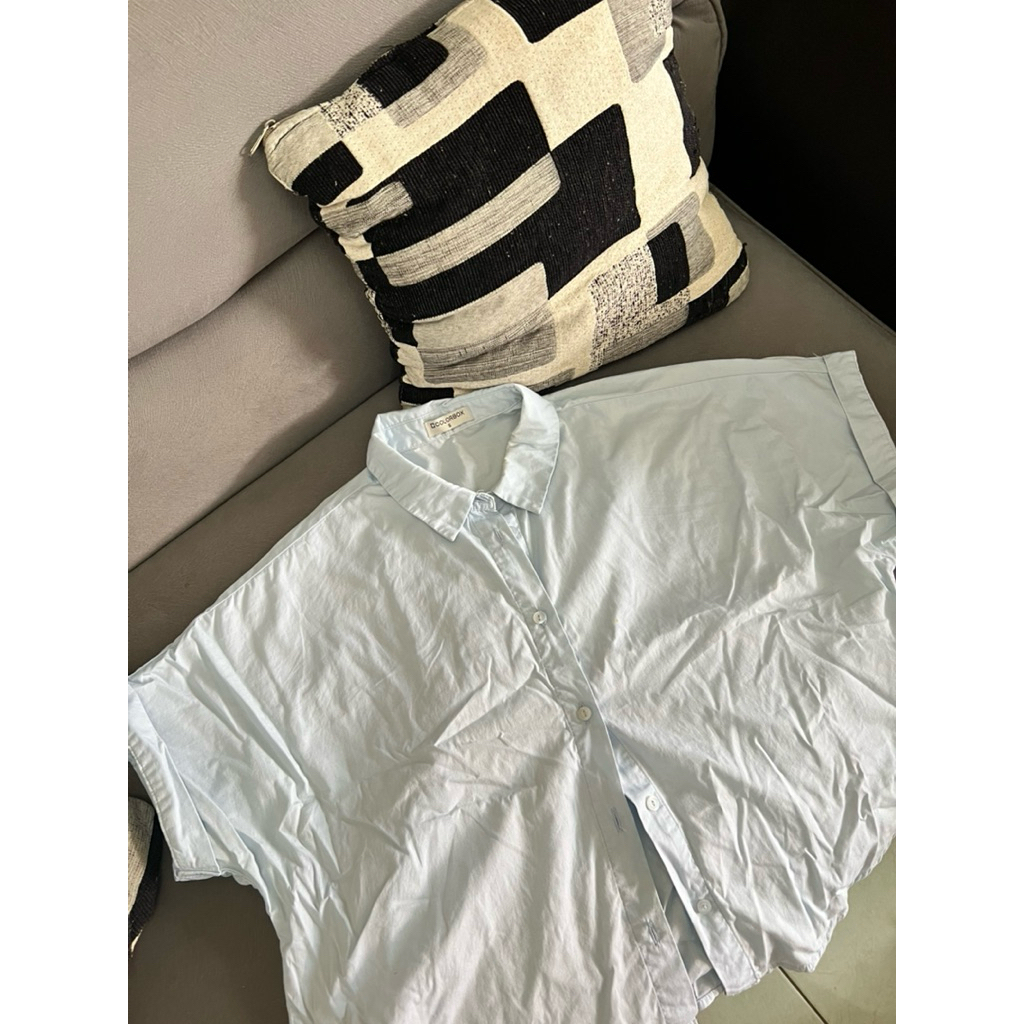 kemeja baby blue colorbox