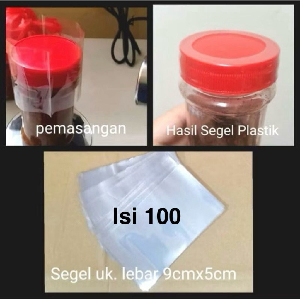 segel botol plastik/plastik segel botol sambal 150ml plastik film shrink