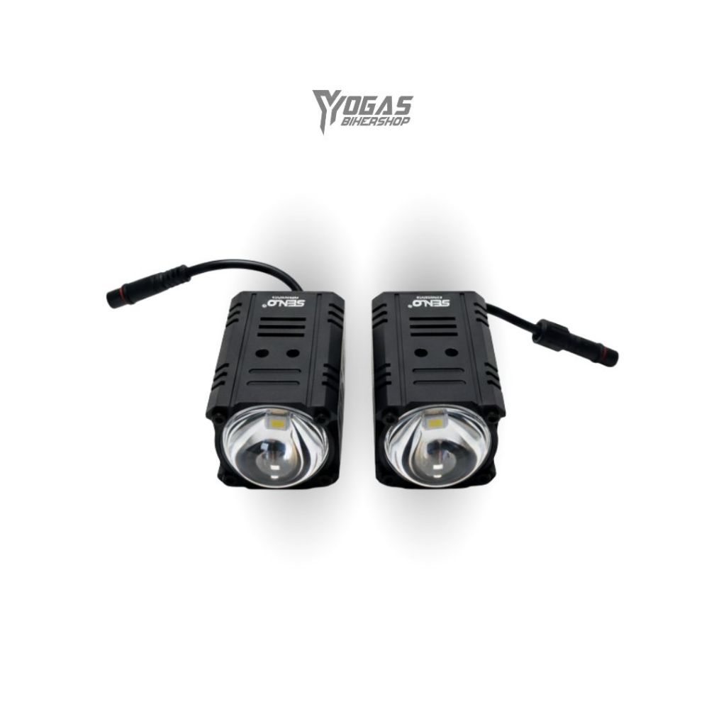 SENLO X6 Plus Mini Projector Mobil Motor Biled Size - Low Beam Putih High Beam Kuning