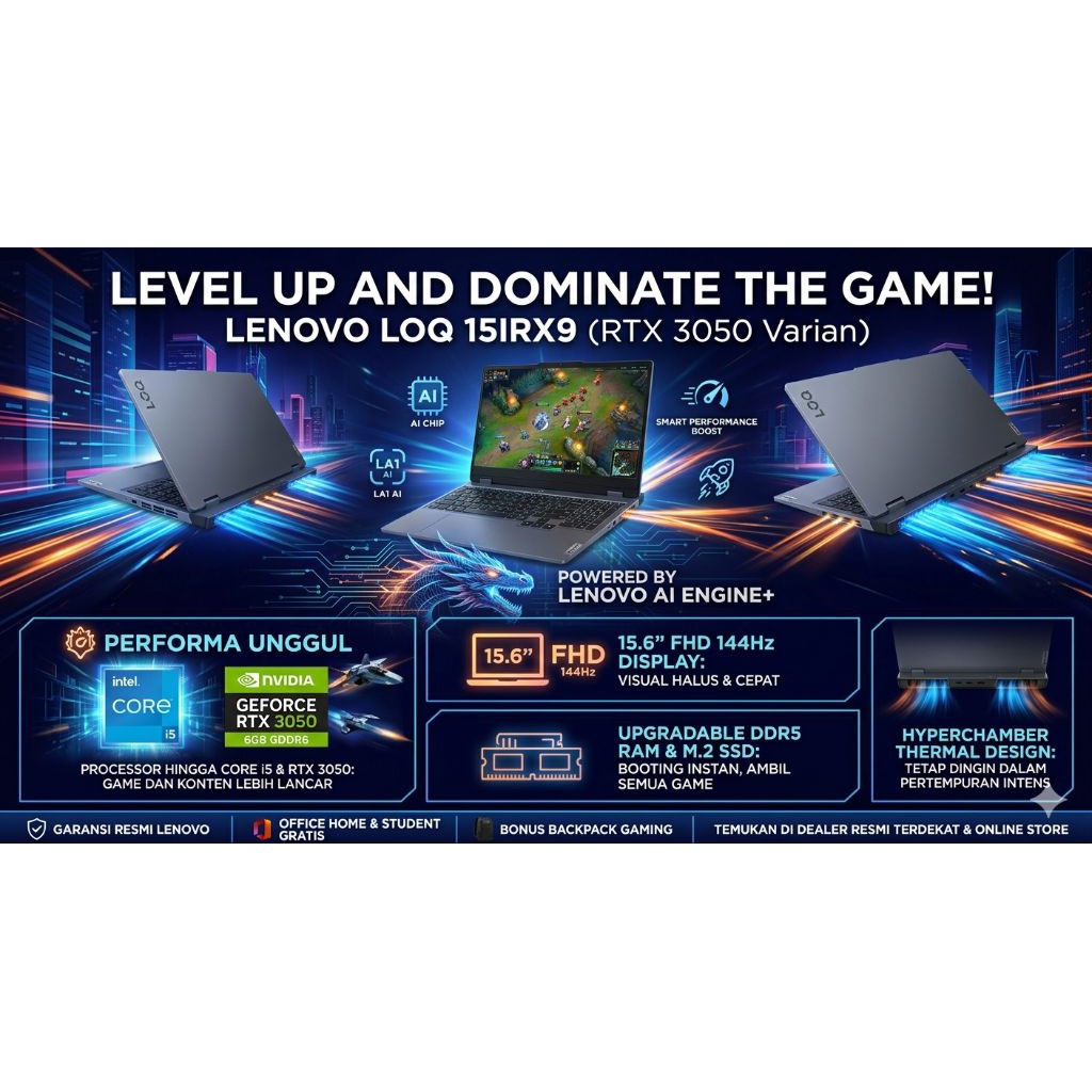 LOQ 15IRX9 I5 3050 16/512 SECOND