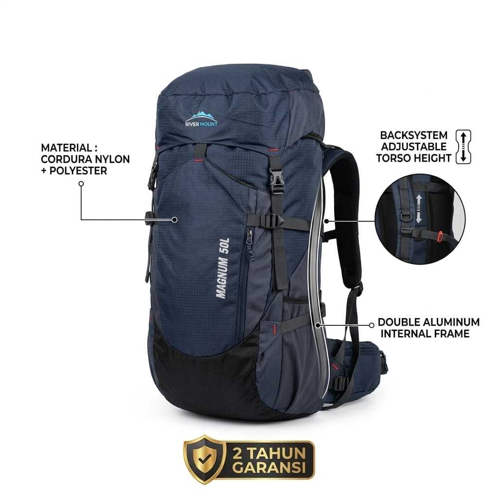 RIVERMOUNT TAS MENDAKI TAS GUNUNG CARRIER RIVERMOUNT MAGNUM 50L