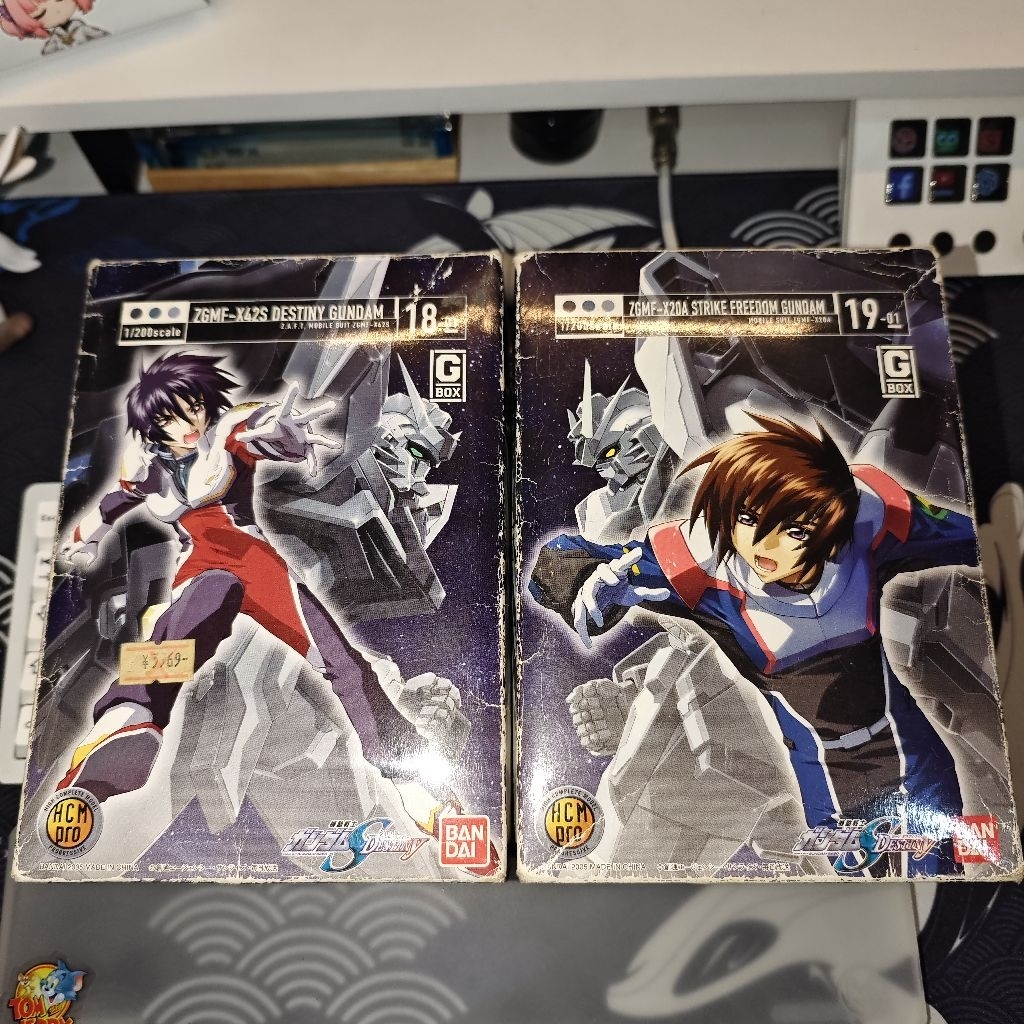 HCM Pro 1/200 Strike Freedom Gundam & Destiny Gundam Unpainted Edition