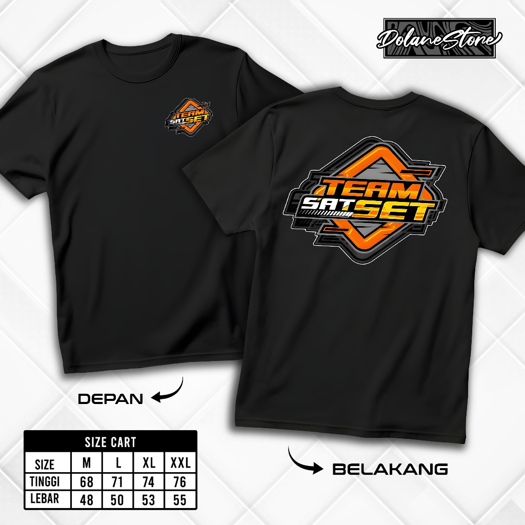 KAOS DISTRO TEAM SAT SET TERBARU V3  - BAJU DISTRO KEKINIAN TEAM SAT SET | FASHION PRIA & WANITA