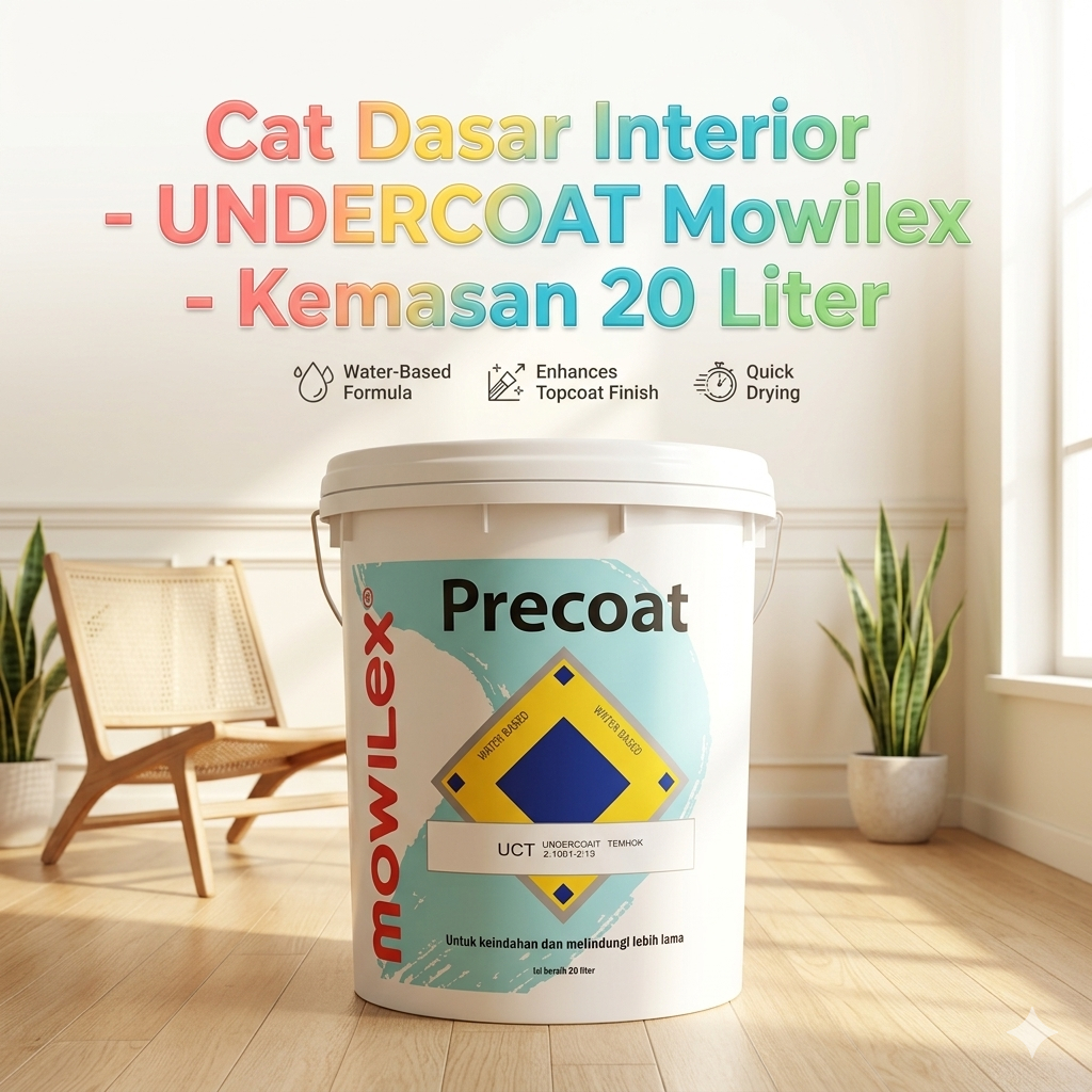 Cat Dasar Tembok Mowilex Precoat Undercoat UCT 20L Pail - Interior & Eksterior Anti Alkali