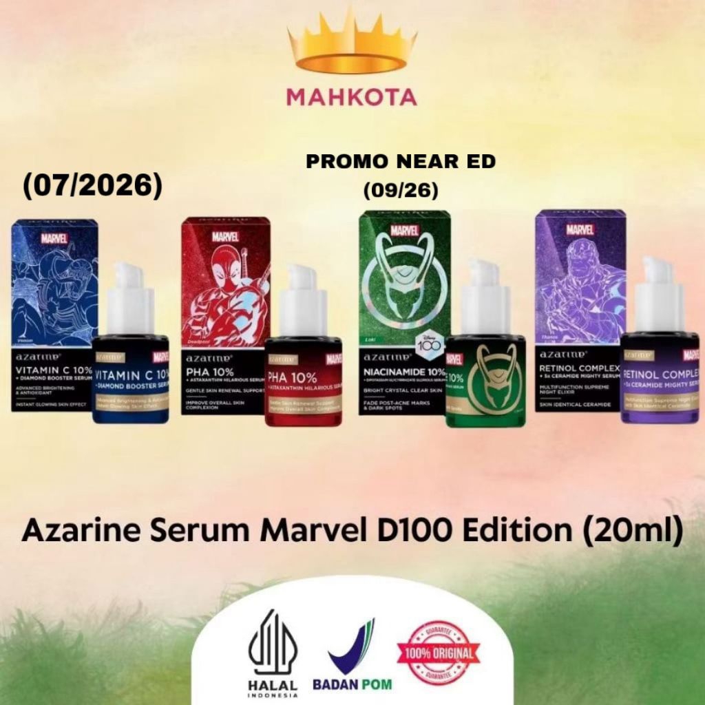 ** Mahkotacosmetic ** PROMO NEAR ED Azarine Serum Marvel D100 Edition
