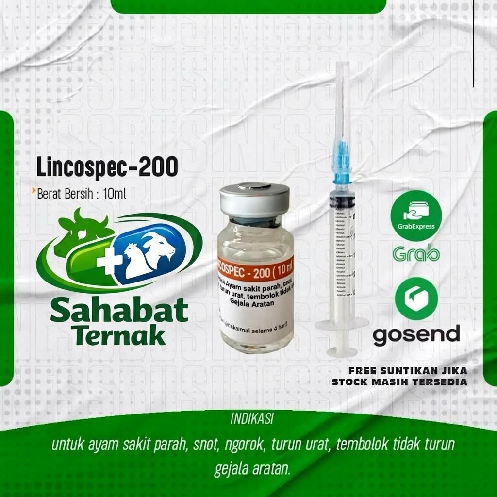 Lincospec 200 - Lincospec 200 10 ml - Obat Ayam Sakit Apapun - Obat Ayam Sakit - Lincospec Ori 100%