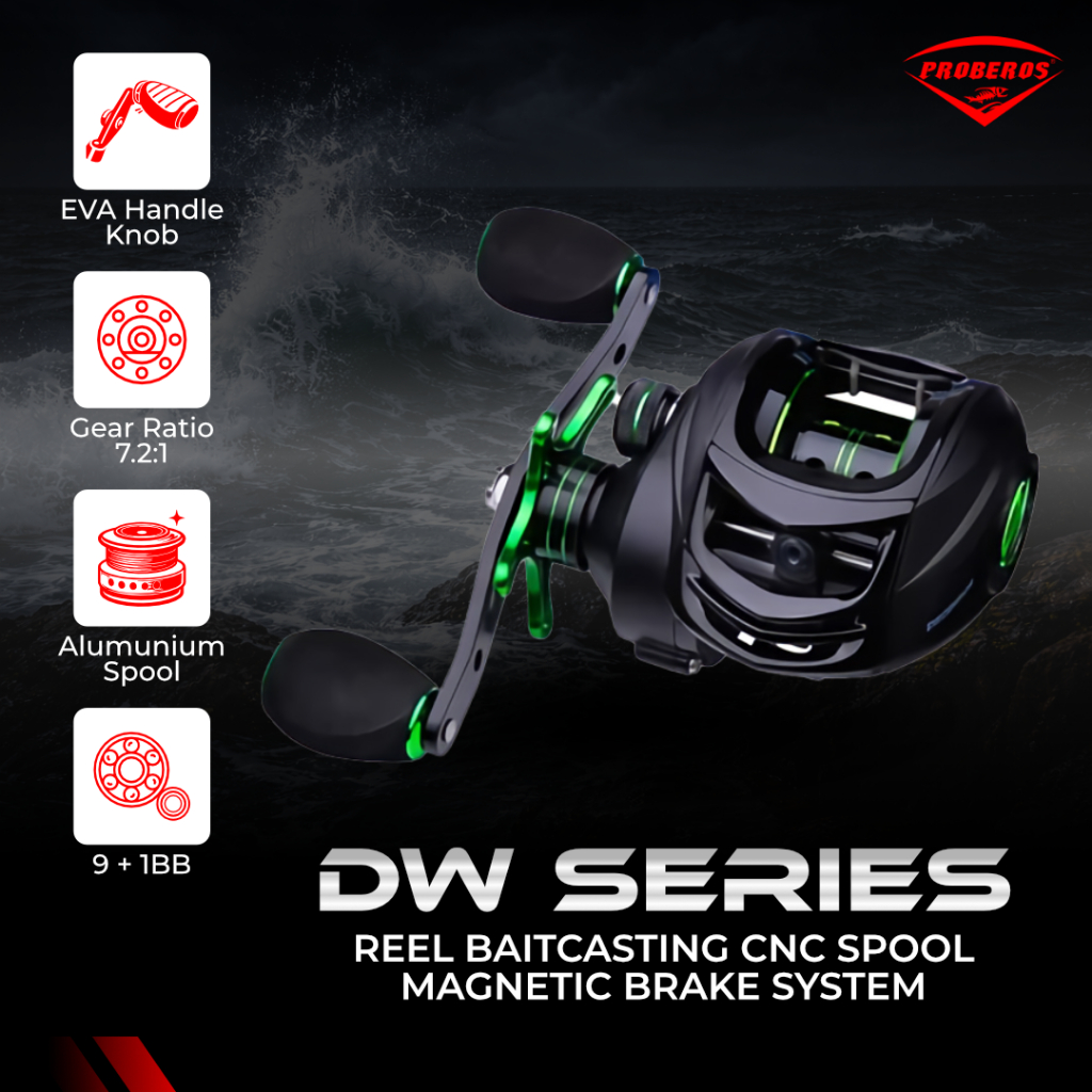 PROBEROS REEL BAITCASTING CNC SPOOL RP118