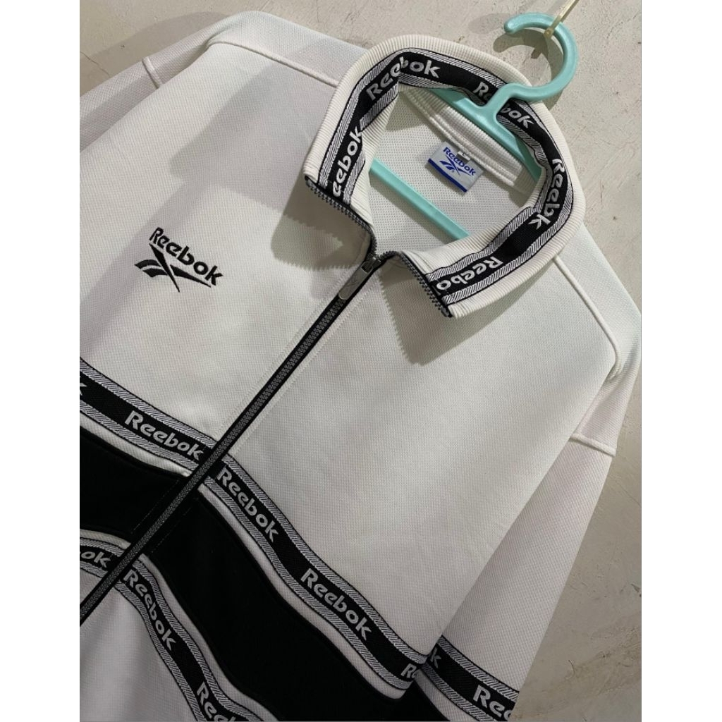 Vintage Reebok Logo Line Track Jaket