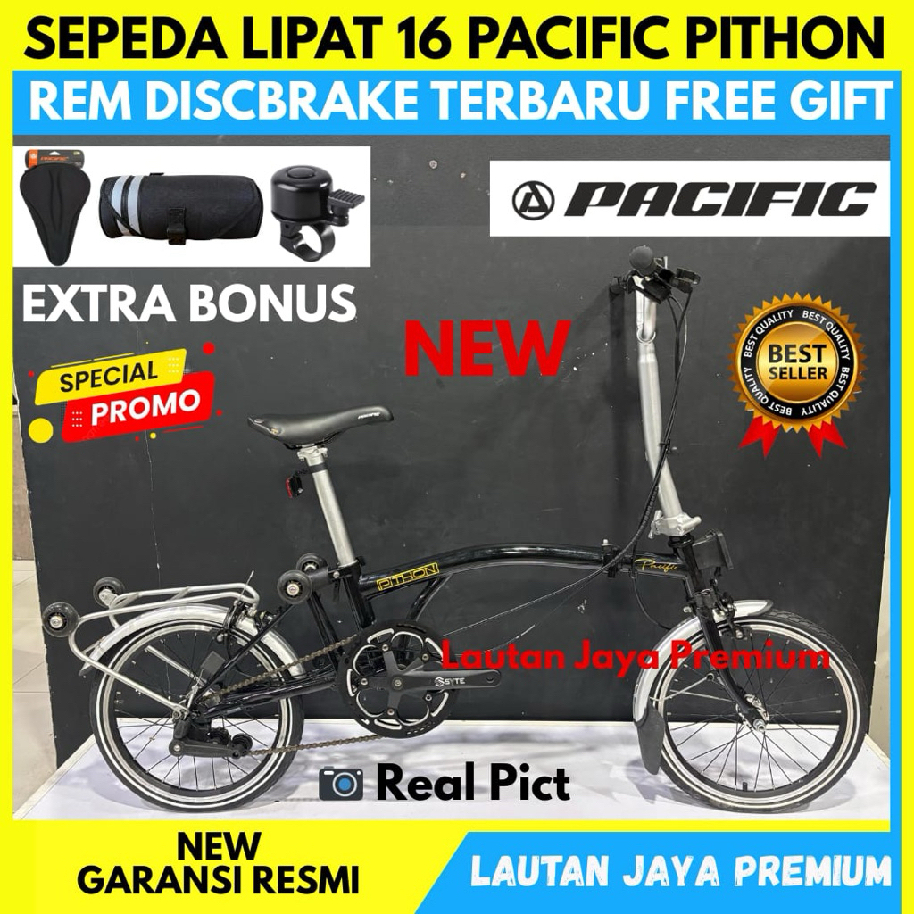 Sepeda Lipat 16 Pacific Pithon Folding Bike NEW