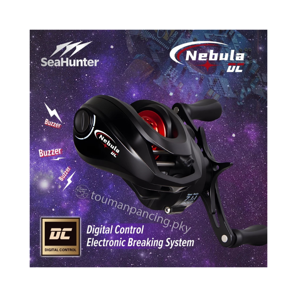 Touman Pancing - Nebula DC Reel Baitcasting BC Ultra Light 6+1 BB Drag 5kg Berat 165g