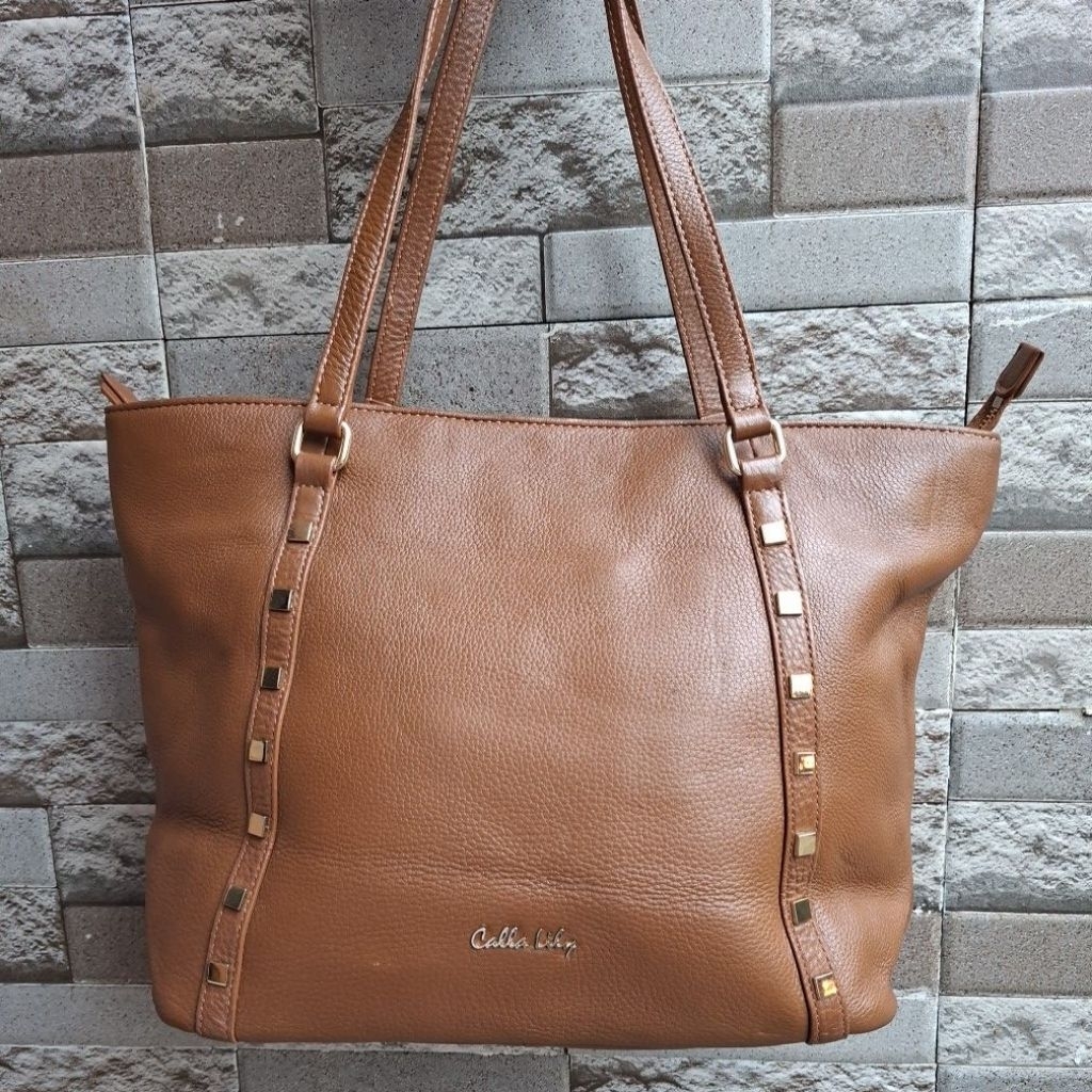 Tote Bag Genuine Leather, Tas Kulit Sapi Asli.