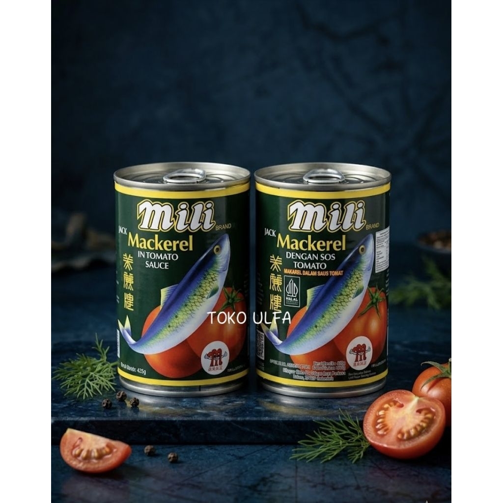 Sarden Mili Mackerel Asli Malaysia / Mili Mackerel Dengan Saus Tomat @425g