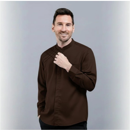 Koko Pria Lengan Panjang Dewasa Mahogany Toyobo Premium Motif Marvel