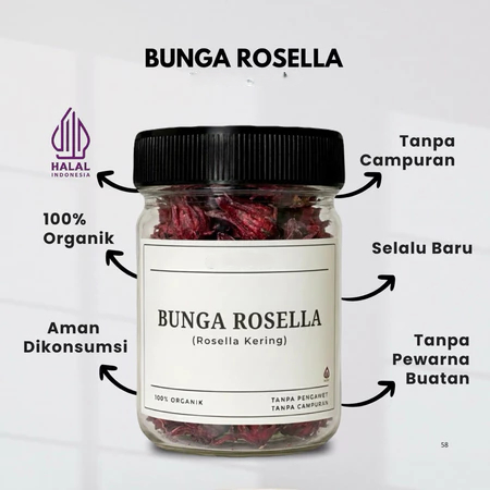 Bunga Rosella Kering/Teh Bunga Rosella/Rosella Merah