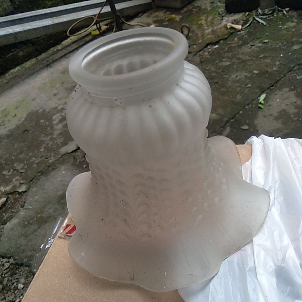 kaca tulip lampu kipas angin gantung