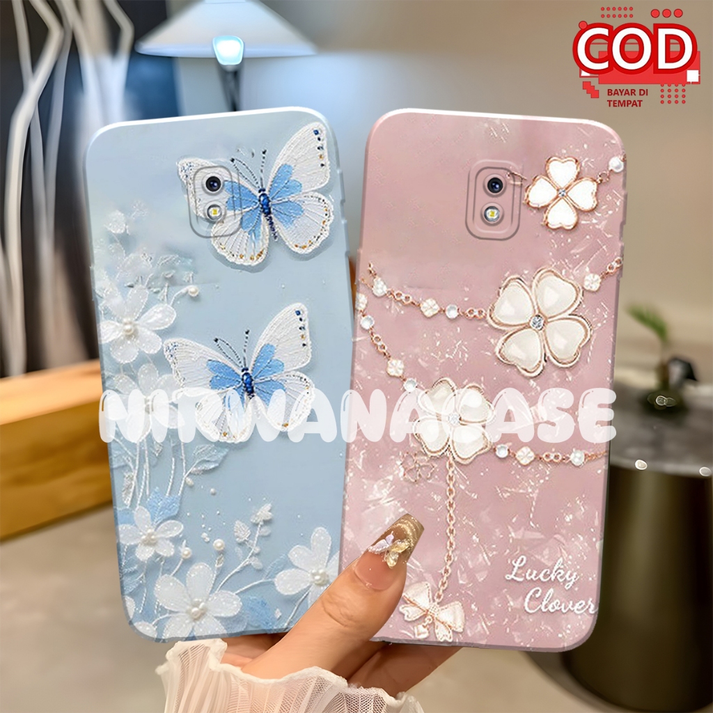 Cassing Hp Samsung J3 Pro - J2 Pro - J5 Pro - J7 Pro Motif Bunga Kupu - Kupu Fashion Case Cewek Prot
