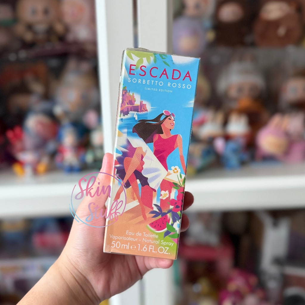 READY STOCK ESCADA SORBETTO ROSSO LIMITED EDITION PARFUM EDT 50ml