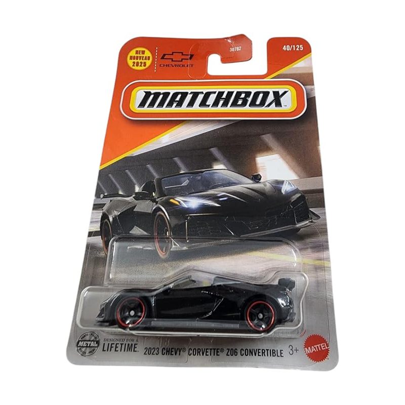 Matchbox 2023 Chevy Corvette Z06 Convertible JBN76 /  Mainan Koleksi Mobil Anak Anak Koleksi Mainan