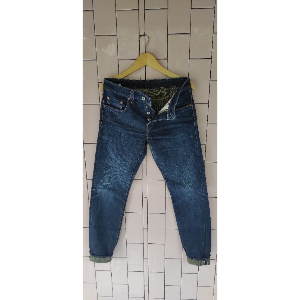 Raw denim selvedgeRainbow JapanSize 30Lp 80Panjang 105Ol 17/18Slim fit Kondisi ganteng