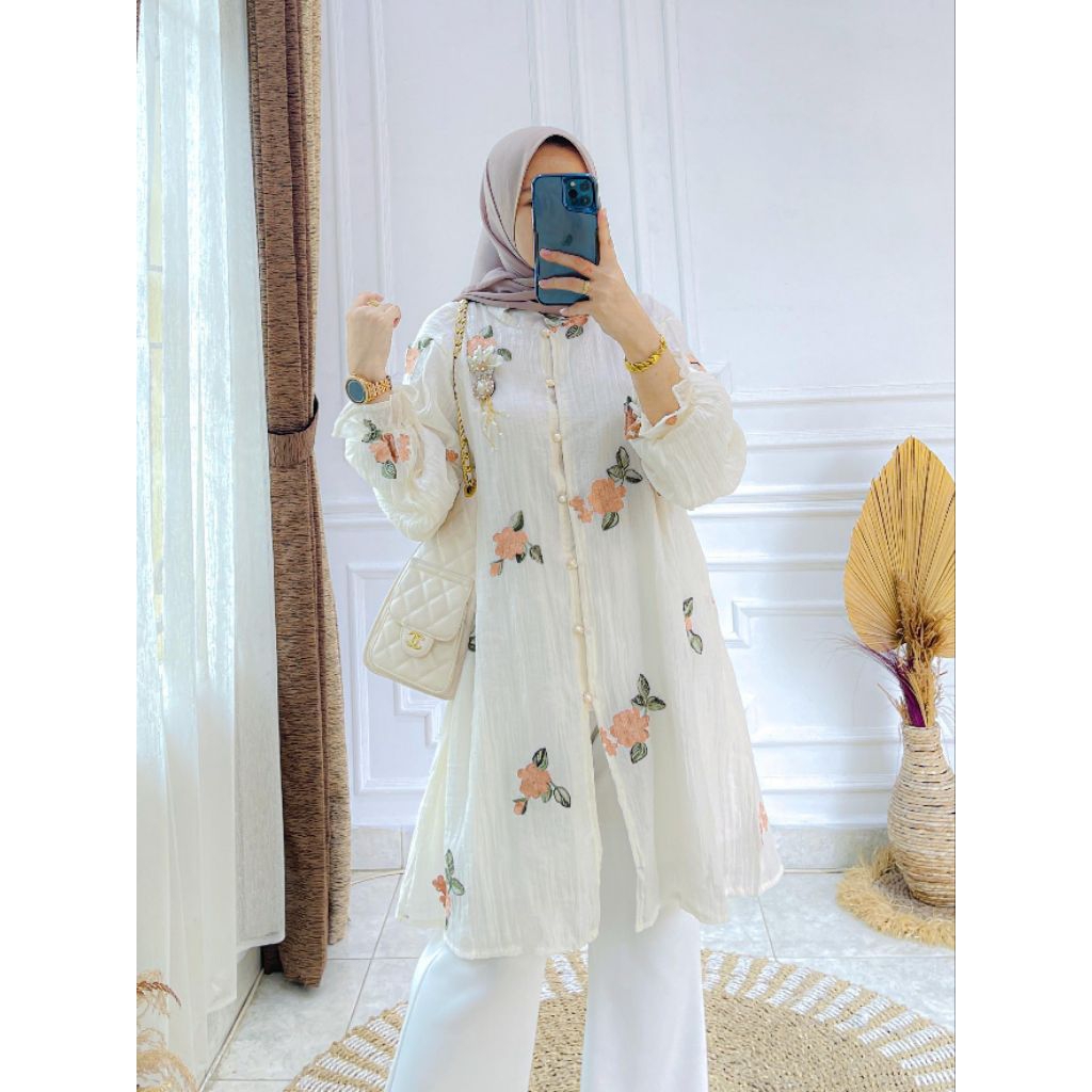 TUNIK PAPERSILK BORDIR DG FURING
