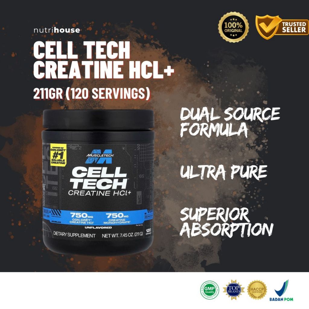 MUSCLETECH Celltech Creatine HCL+ 120 Serving