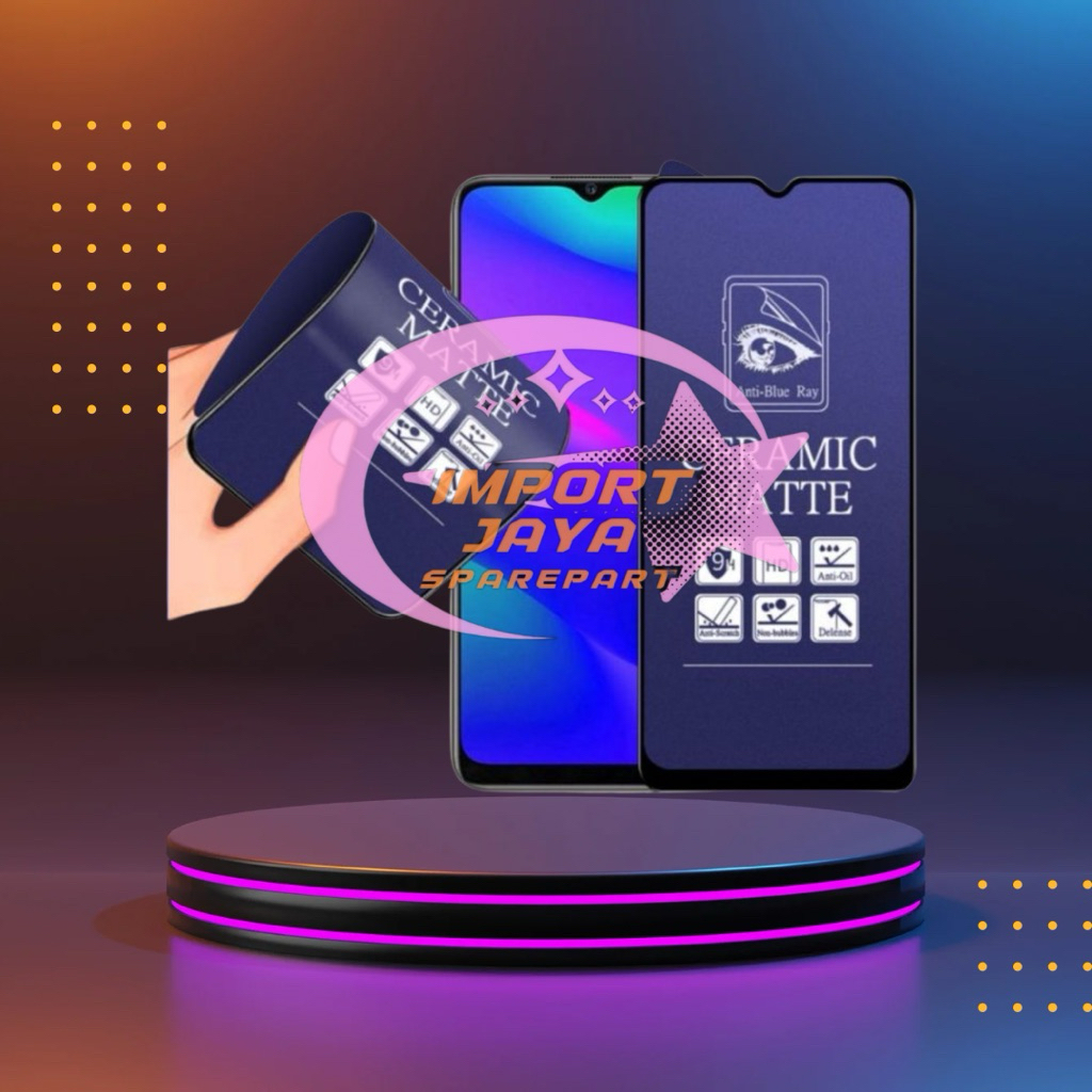 TEMPERED GLASS CERAMIC MATTE BLUE RAY XIAOMI MI9T/MI9 PRO/MI PLAY - ANTIGORES CERAMIC