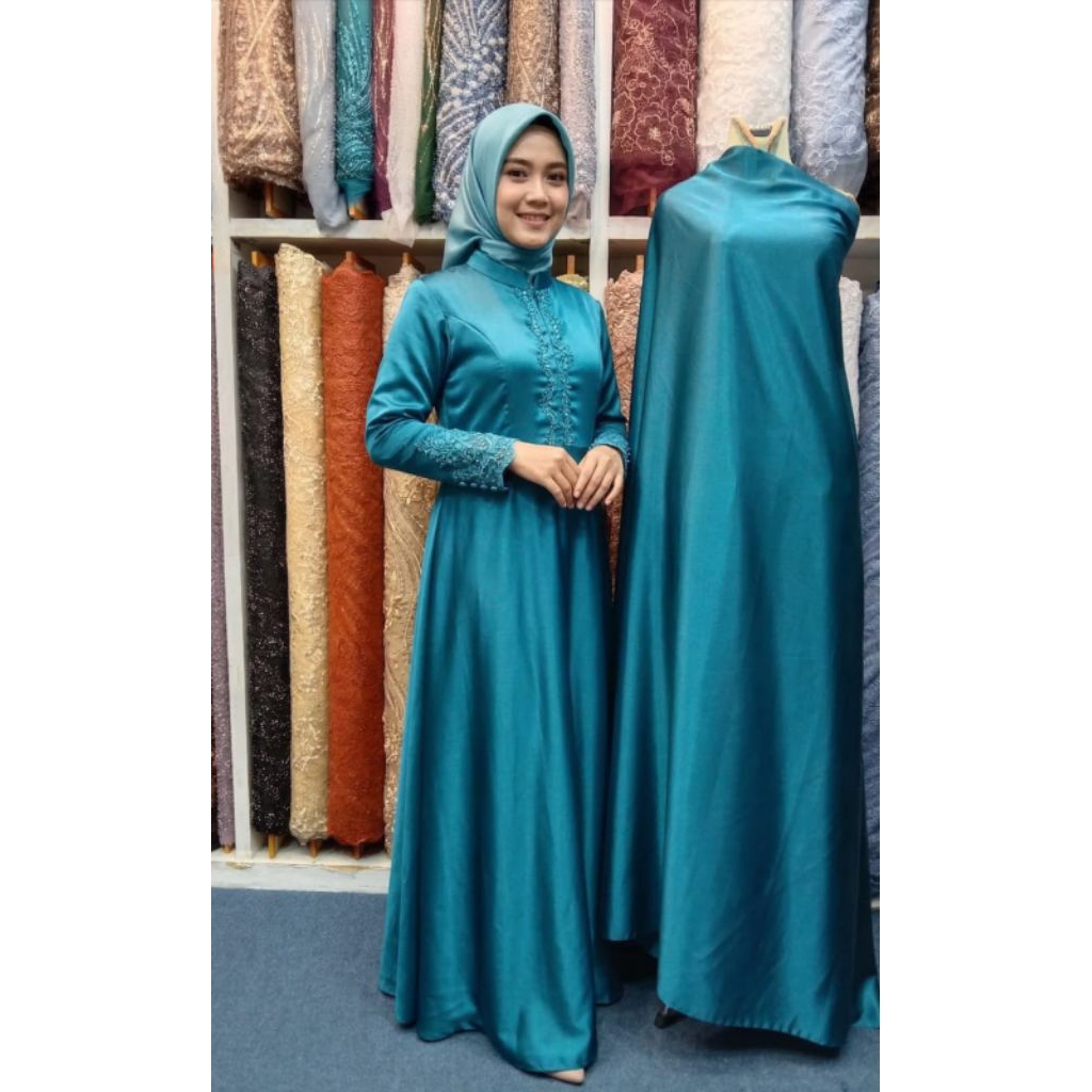 bahan kain satin Armani silk premium