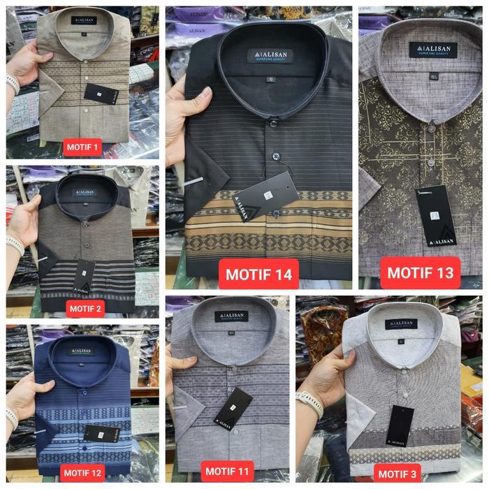 BAJU KOKO ALISAN LENGAN PENDEK ORIGINAL