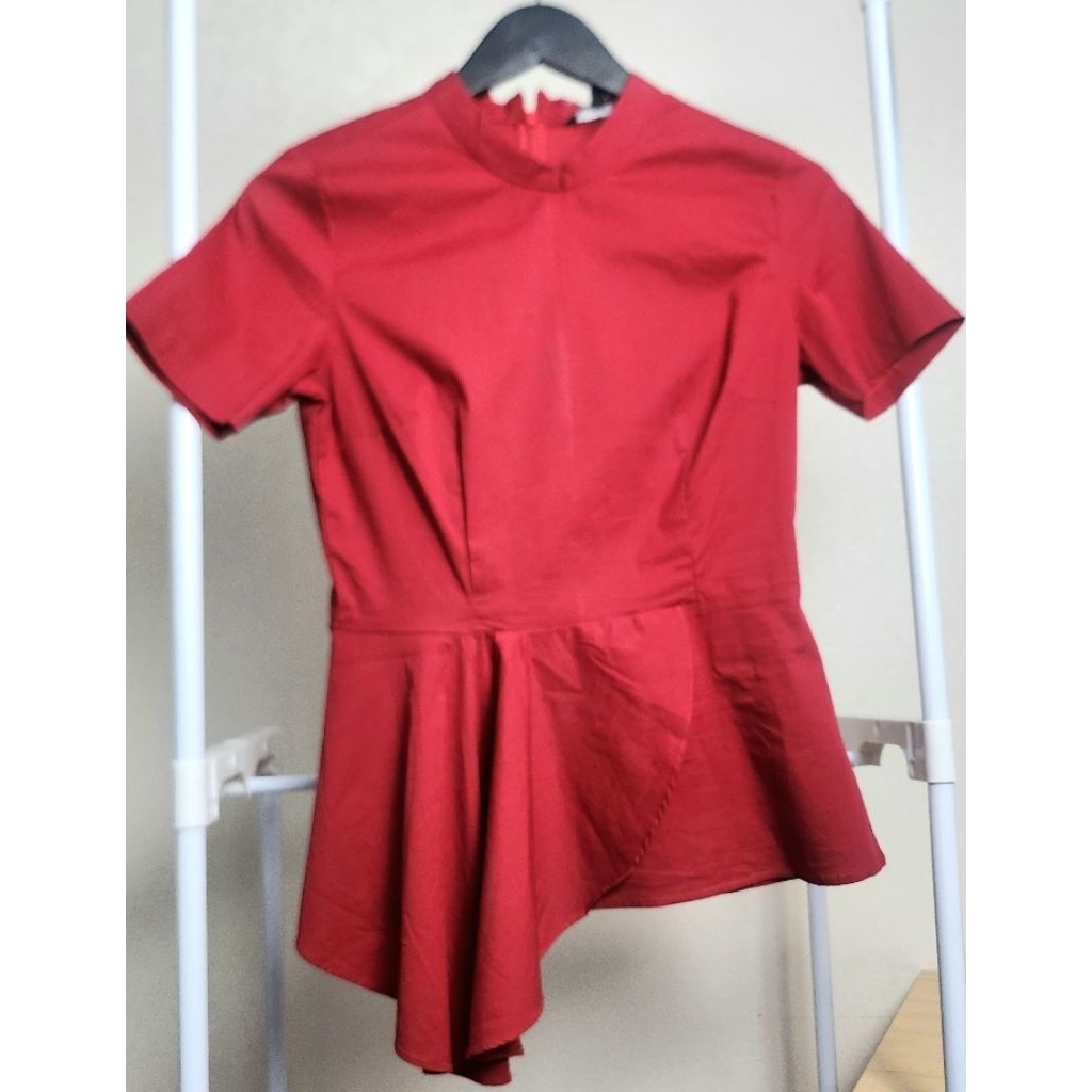 [PRELOVED] The Executive Blouse Red