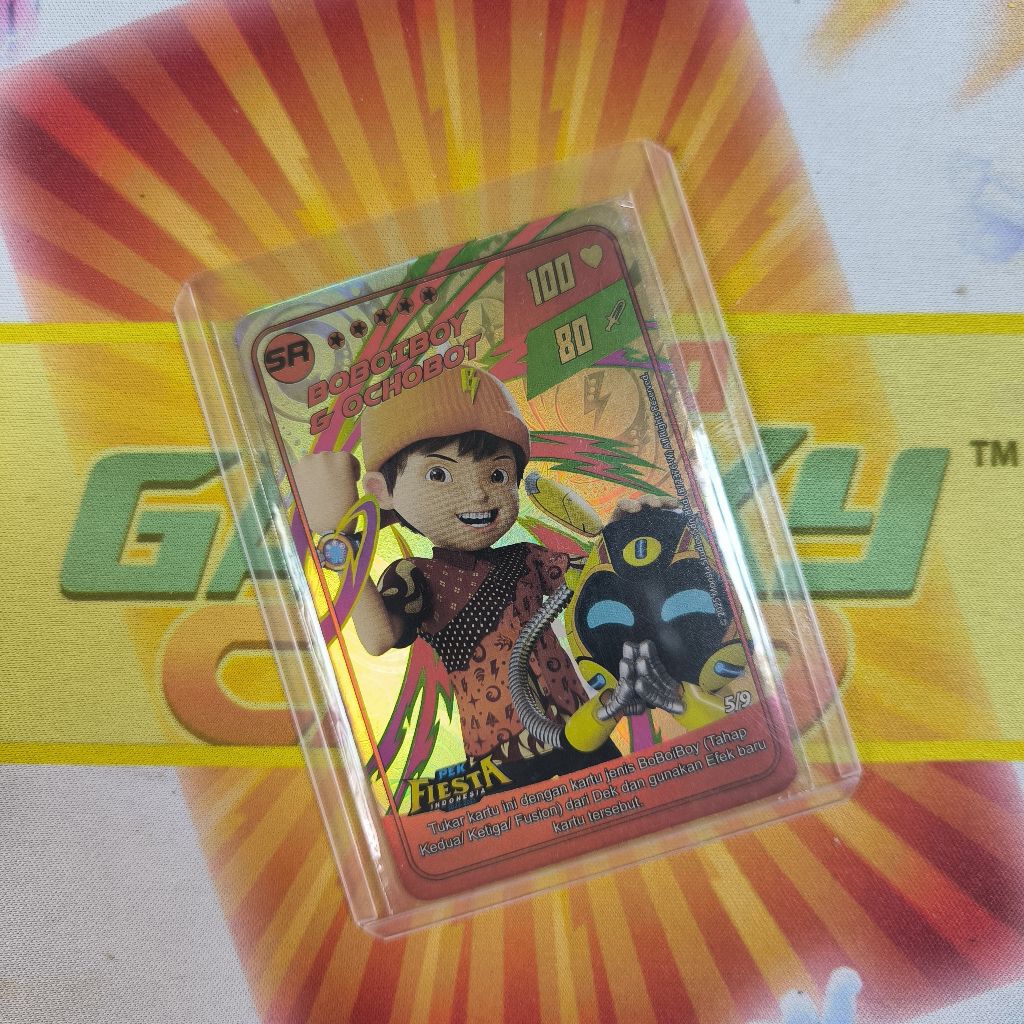 Kartu Boboiboy Monsta Galaxy Card Pek Fiesta Indonesia Secret