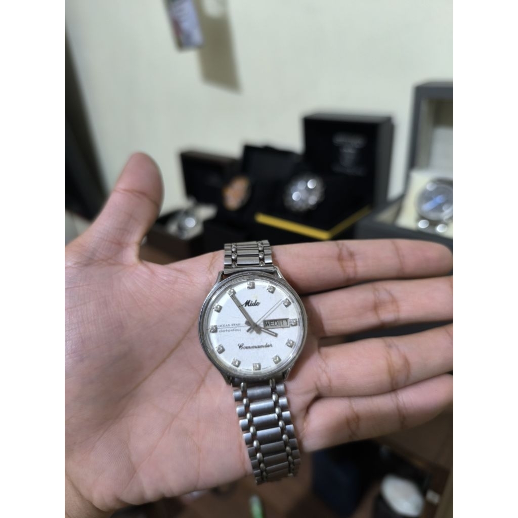 JAM TANGAN OG Mido ocean star datoday 9439 commander swiss made automatic Vintage